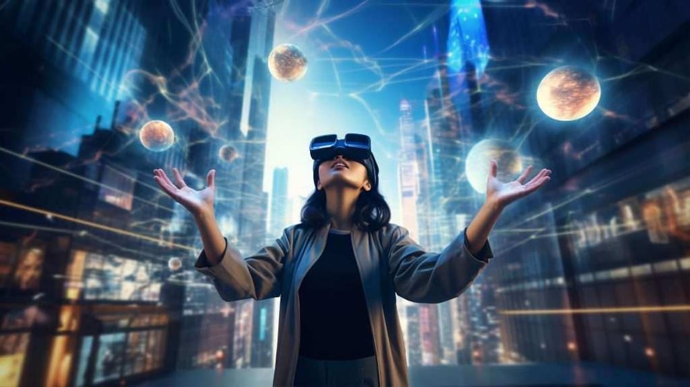 Donna-con-occhiali-VR-citta-futuristica-1024x574
