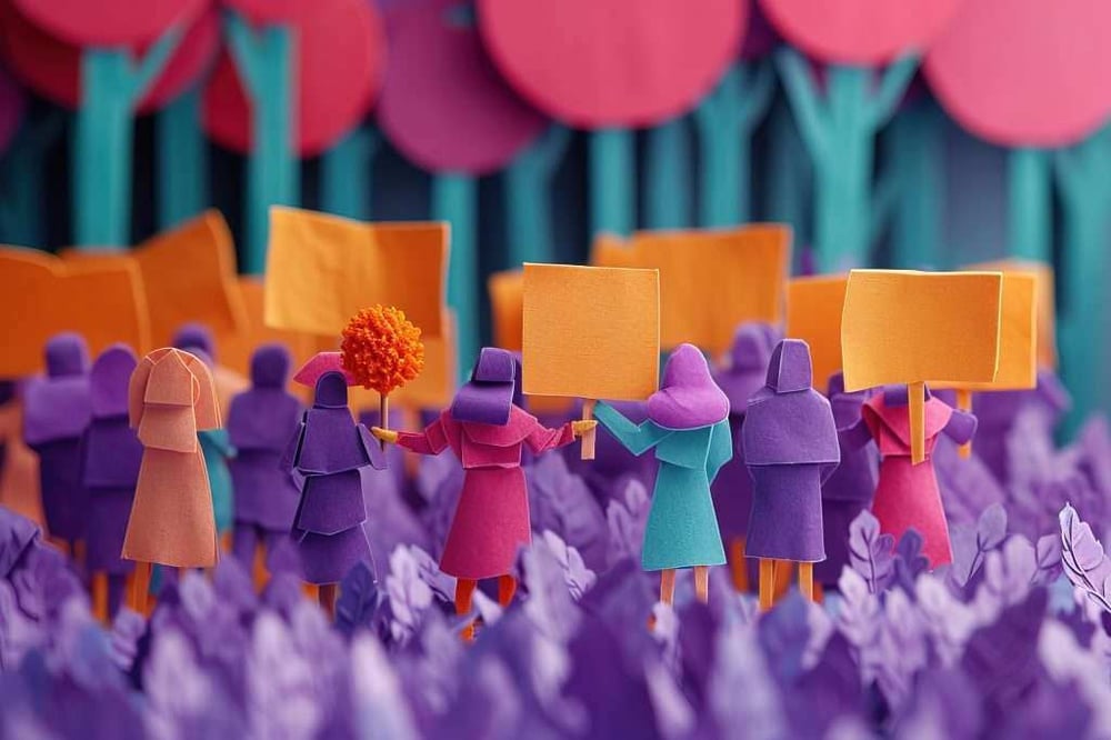Purple-Women-Figurines-Womens-Day-1024x683